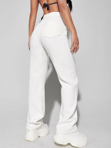 High Waist Wide Leg Jeans