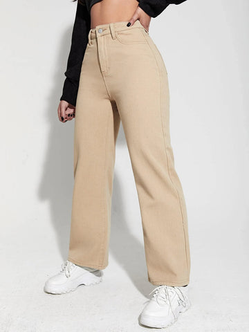 High Waist Wide Leg Jeans
