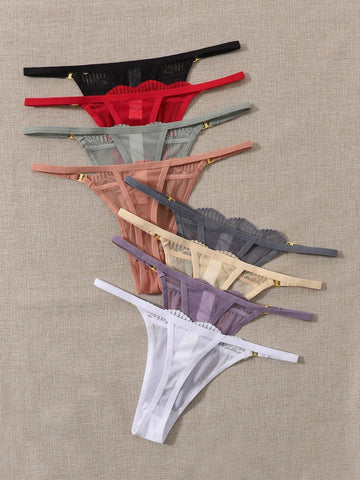 8pack Bow Decor Panty
