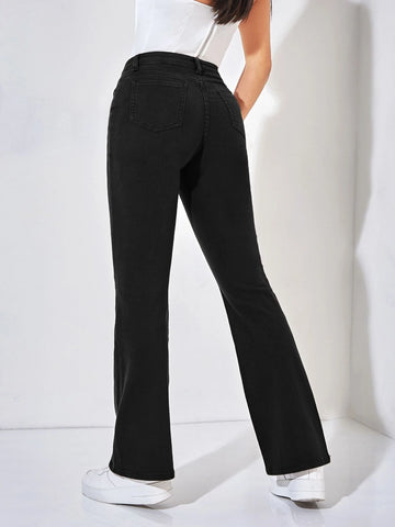PETITE High Waist Flare Leg Jeans