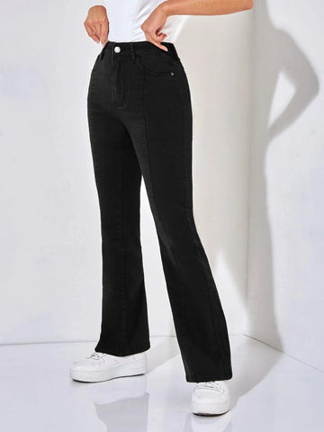 PETITE High Waist Flare Leg Jeans
