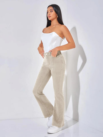 PETITE High Waist Flare Leg Jeans