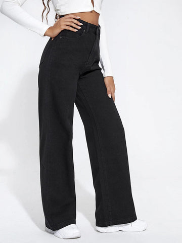 High Waist Boyfriend Fit Jeans