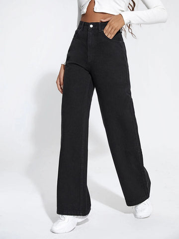 High Waist Boyfriend Fit Jeans