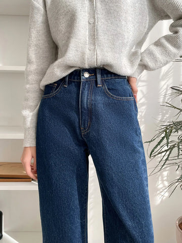 DAZY High Waist Straight Leg Jeans