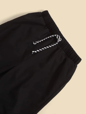 Boys Splash Ink Print Tee & Drawstring Waist Sweatpants