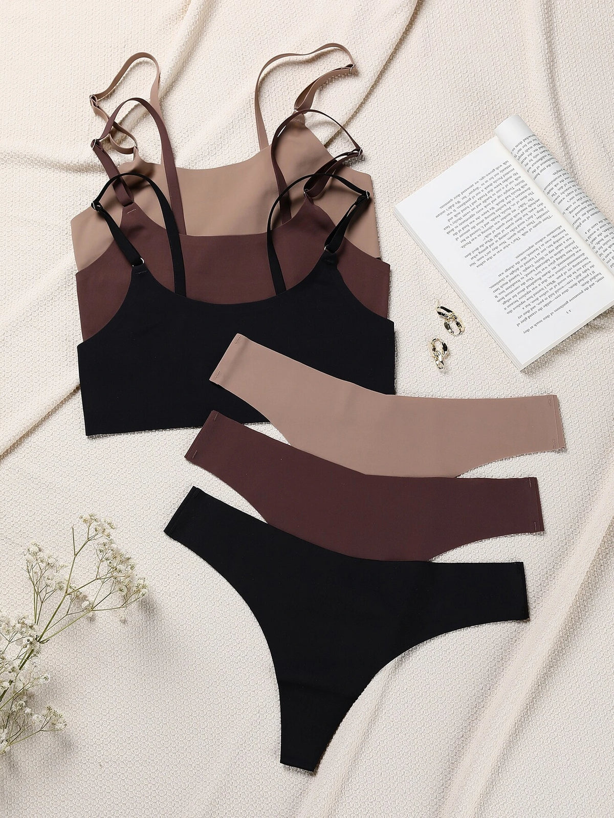 3sets No Show Lingerie Set