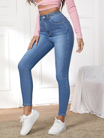 High Waist Skinny Jeans