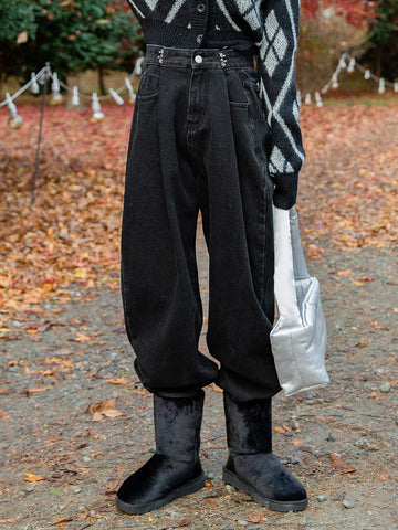 DAZY High Waist Straight Leg Jeans