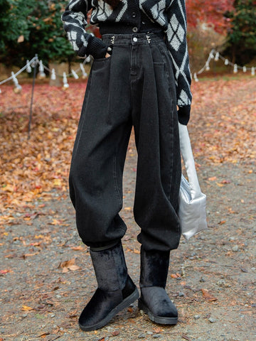 DAZY High Waist Straight Leg Jeans