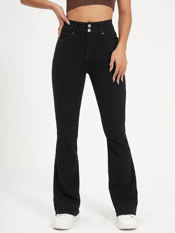 High Waisted Bootcut Jeans