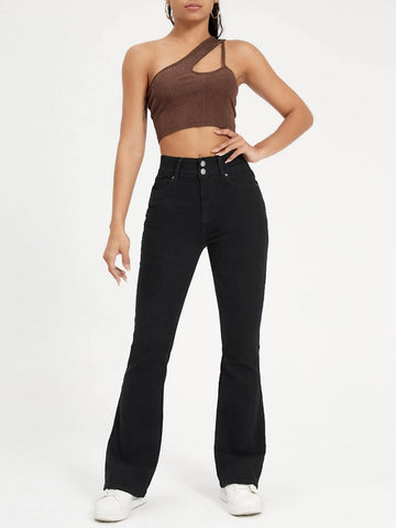 High Waisted Bootcut Jeans