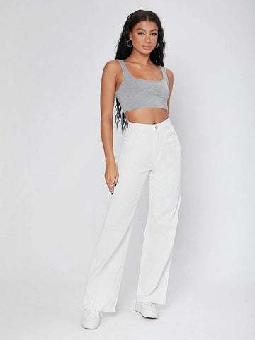 Vintage 90s High-Waist Denim Boyfriend Fit Jeans