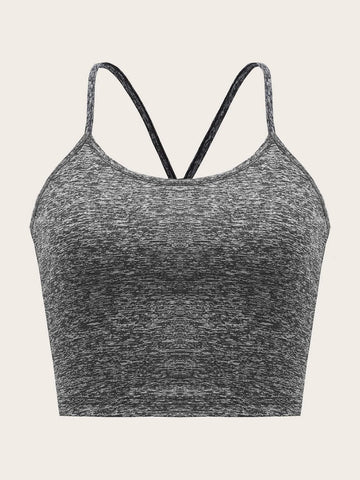 EZwear Space Dye Crop Cami Top