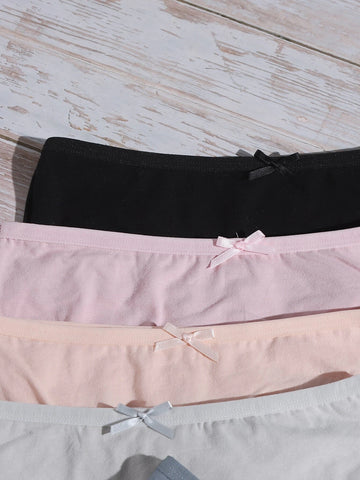 8pack Bow Decor Panty Set