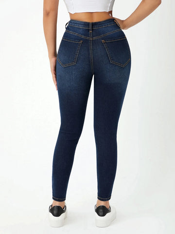 PETITE High Waist Skinny Jeans