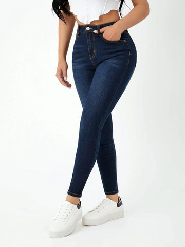 PETITE High Waist Skinny Jeans