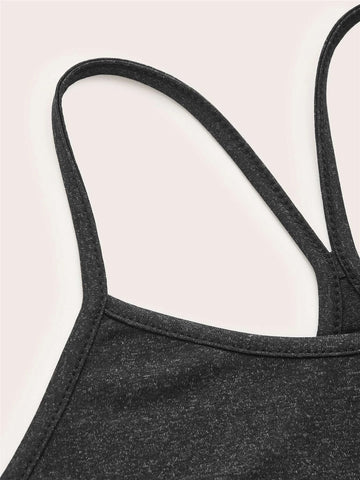 EZwear Space Dye Crop Cami Top