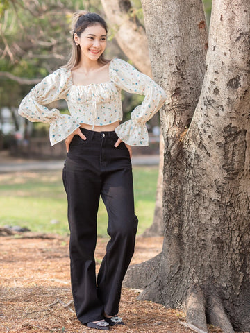 High Waist Wide Leg Jeans