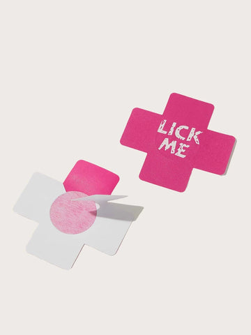 8pairs Letter Graphic Nipple Cover