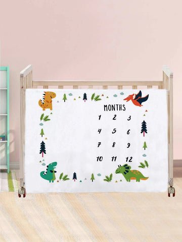 Newborn Photography Cartoon Graphic Blanket & 2pcs Accessories