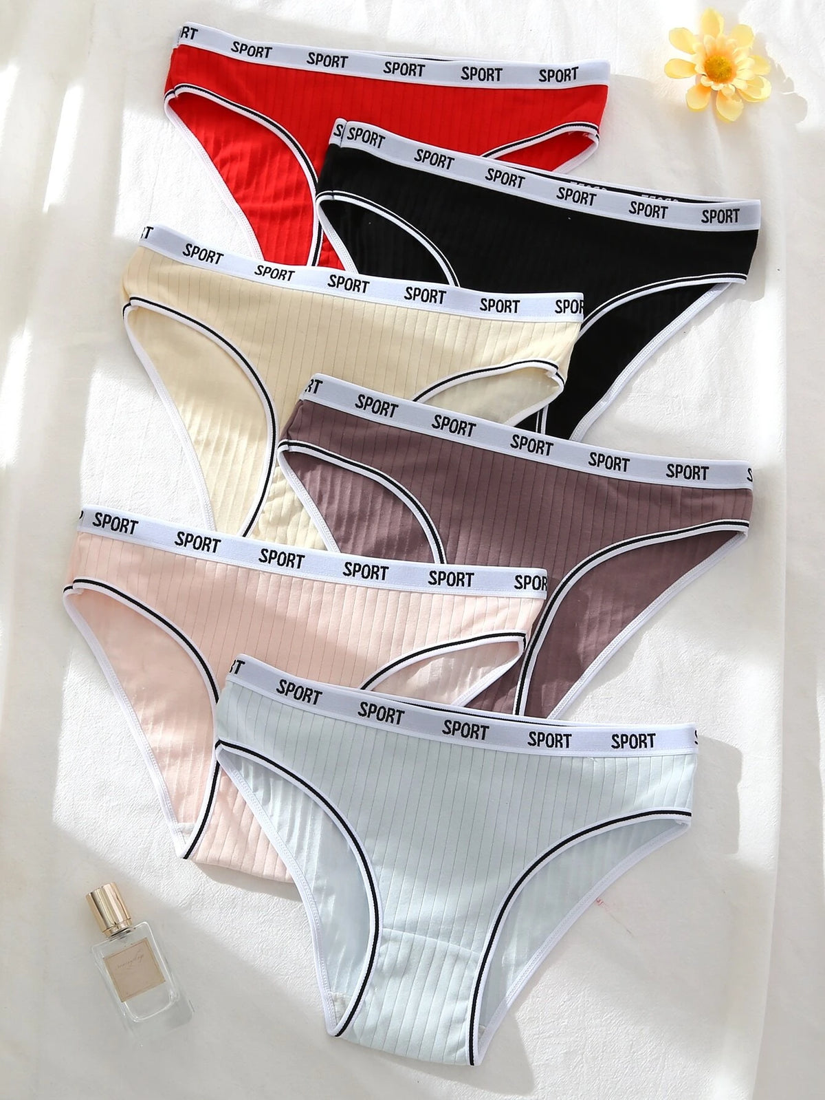 6pack Letter Tape Panty
