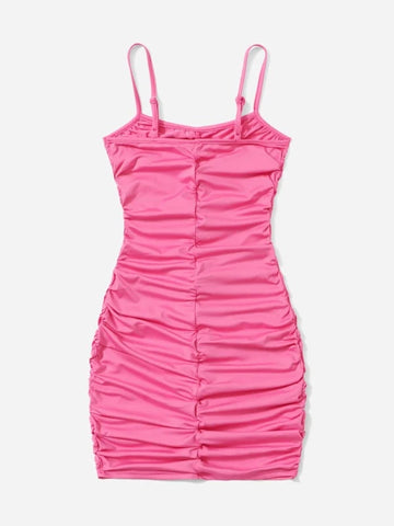 Teen Girls Ruched Cami Dress