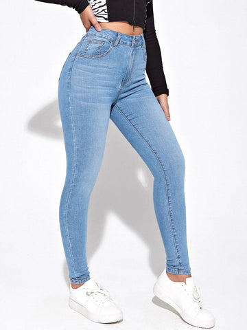 High Waist Skinny Jeans
