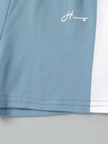 Toddler Boys Color Block Letter Graphic Tee & Shorts