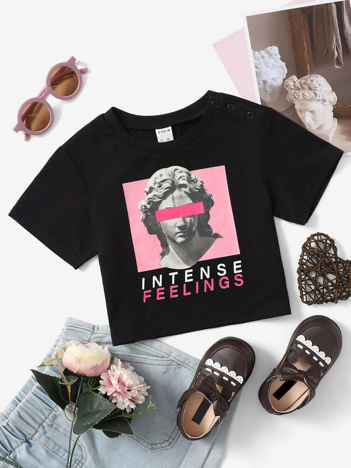 Baby Letter & Figure Graphic Tee