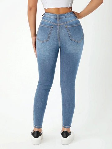 PETITE High Waist Skinny Jeans