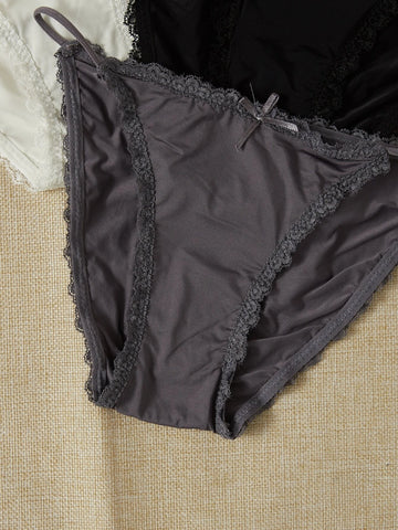 5pack Contrast Lace Panty