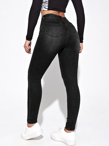 High Waist Skinny Jeans