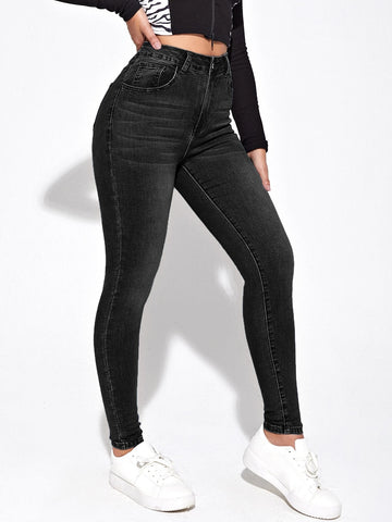 High Waist Skinny Jeans