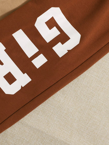 Girls Letter Graphic Tube Top & Pants