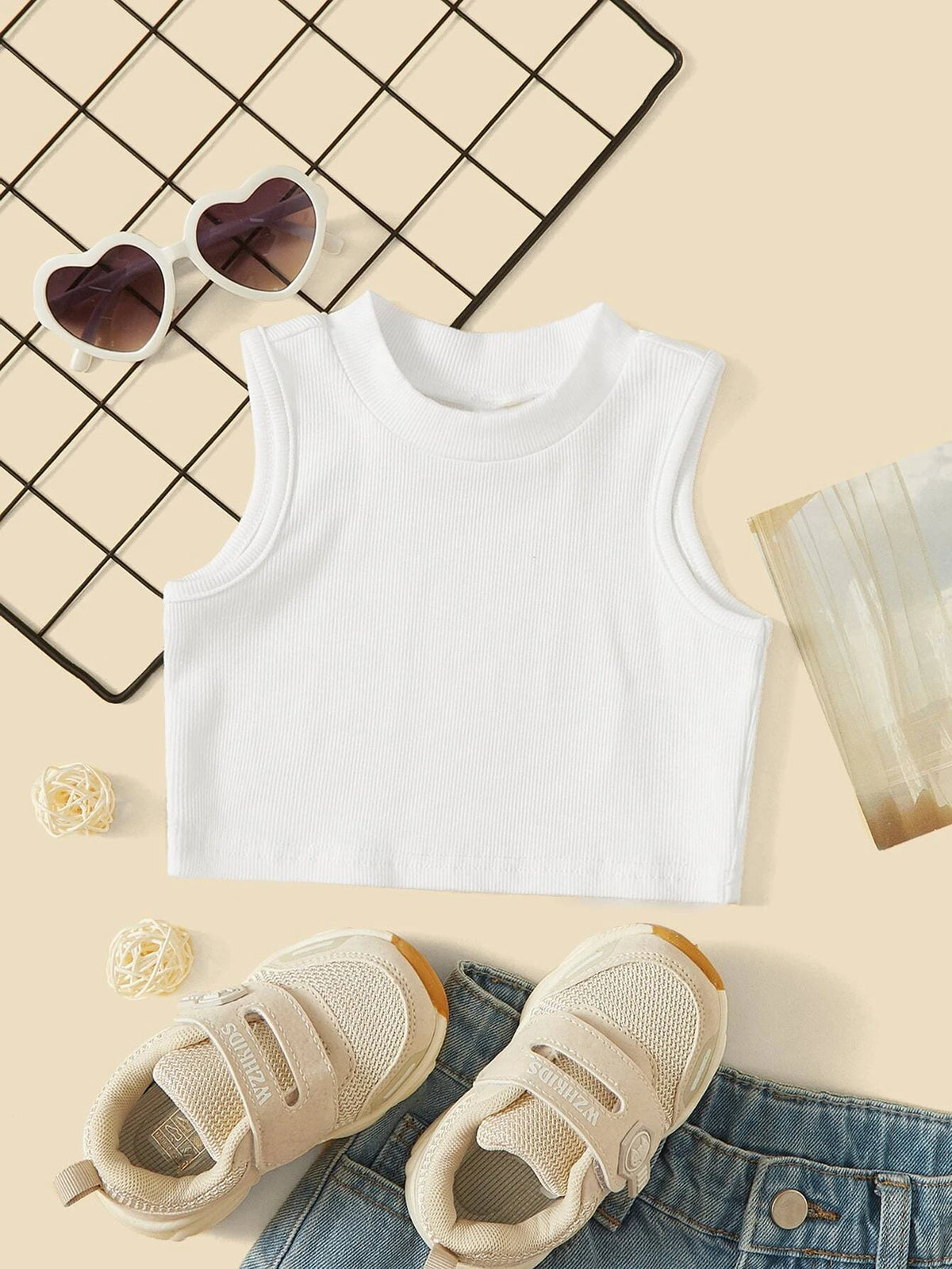 Baby Mock Neck Tank Top