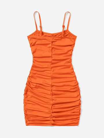 Teen Girls Ruched Cami Dress