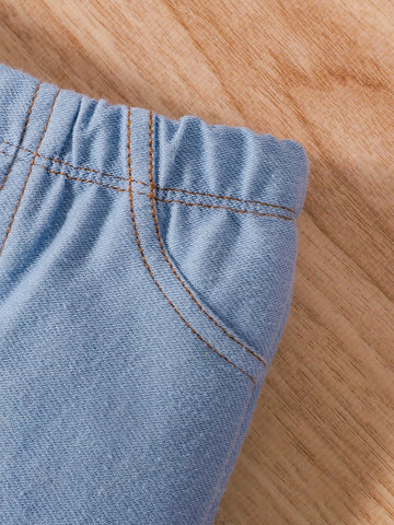 Baby Slant Pockets Tapered Pants