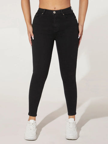 PETITE High Waist Skinny Jeans