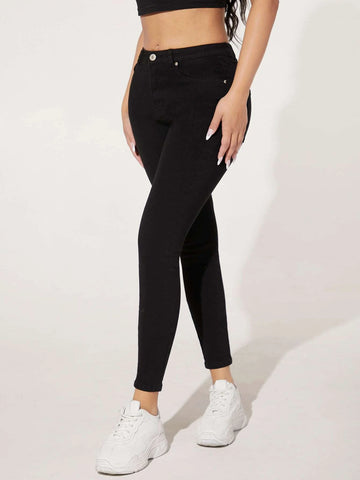 PETITE High Waist Skinny Jeans