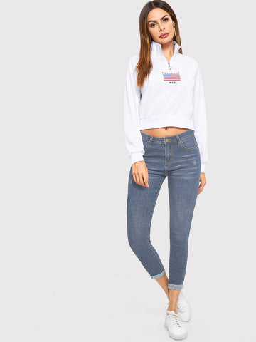 Bleach Wash High Stretch Skinny Jeans