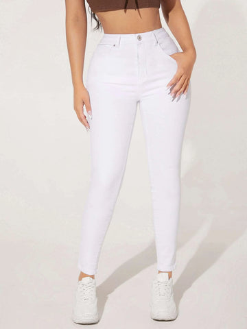 PETITE High Waist Skinny Jeans