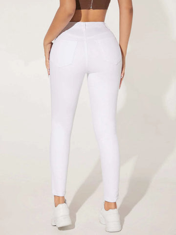 PETITE High Waist Skinny Jeans