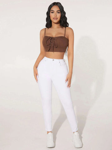 PETITE High Waist Skinny Jeans