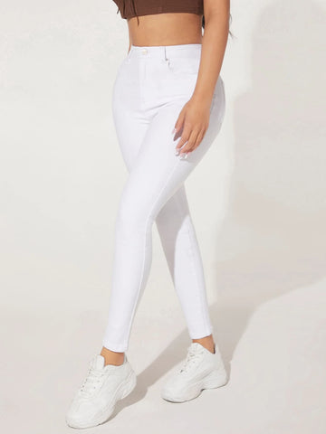 PETITE High Waist Skinny Jeans