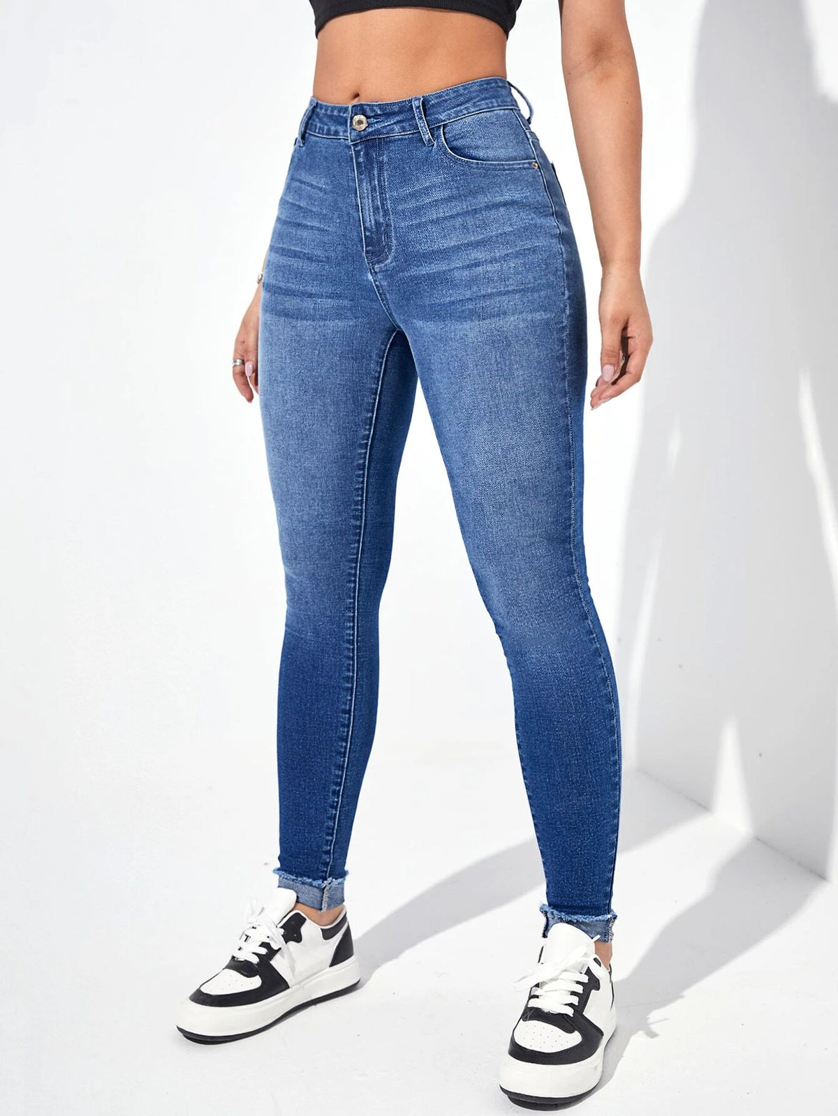 Raw Cut Skinny Jeans