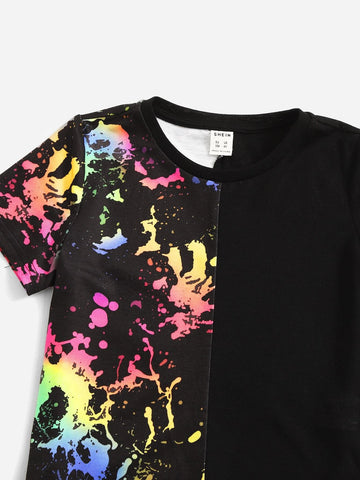 Toddler Boys Tie Dye Tee & Shorts