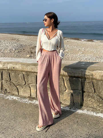 DAZY 1pc Raglan Sleeve Bolero Top