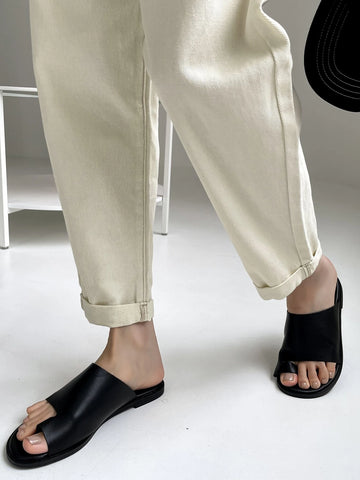 DAZY Paperbag Waist Tapered Jeans