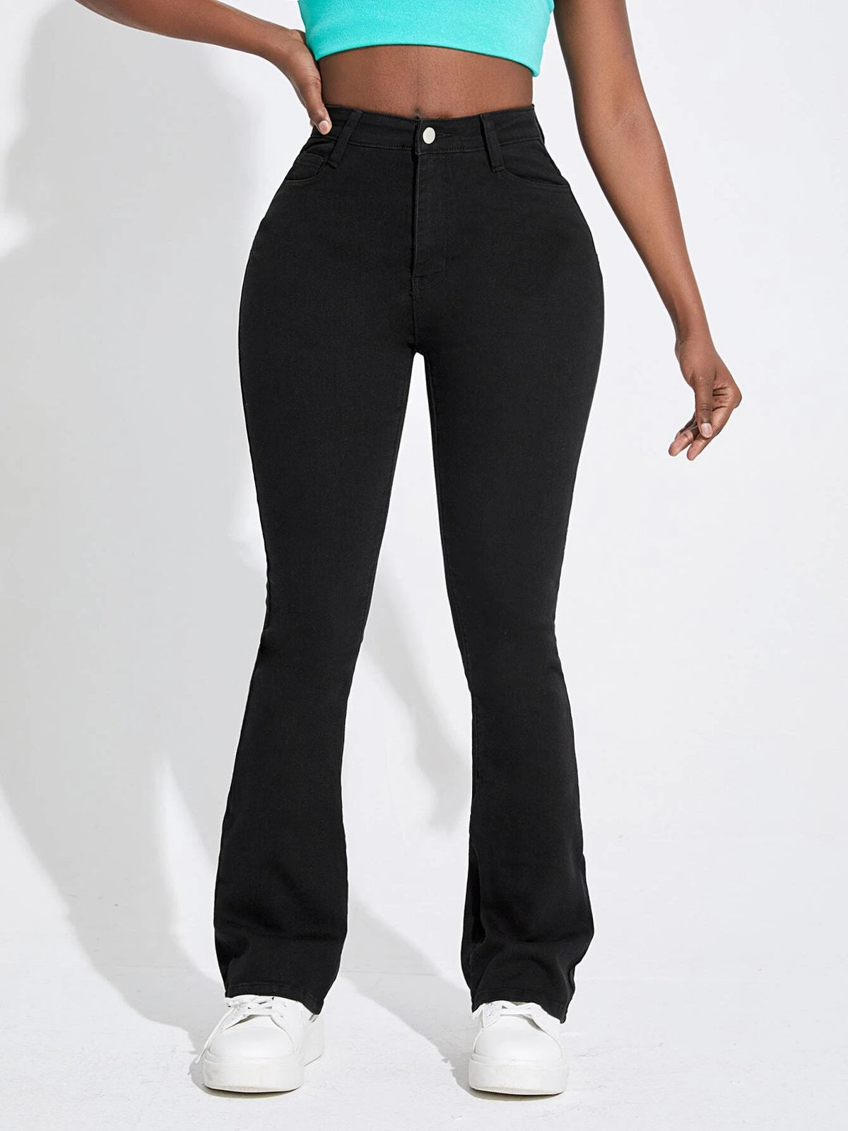 SXY Slant Pocket Flare Leg Jeans